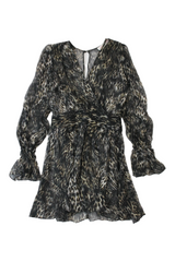 Sass & Bide - Animal Print Chiffon Top