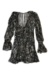 Sass & Bide - Animal Print Chiffon Top