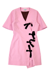 Ganni - Bow Mini Dress