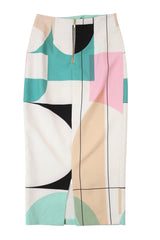 Shona Joy - Geometric Print Midi Skirt