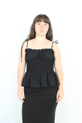 Among The Brave - Shirred Tie Top