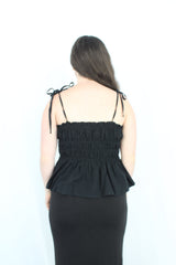 Among The Brave - Shirred Tie Top