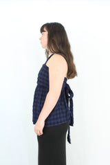 Thing Thing - Gingham Tie Top