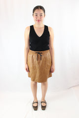 New Lands - Roxette Leather Skirt