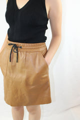 New Lands - Roxette Leather Skirt