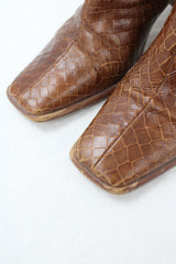 Alohas - Croc Leather Boots