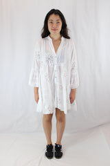 Cotton Sequin Mini Dress