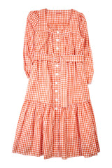 Kitri - Gingham Maxi Dress