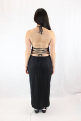 Lover - Cindy Linen Halter Dress