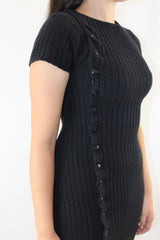 Arthur - Asymmetric Button Dress