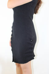 Arthur - Asymmetric Button Dress