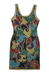 Xoanon - Vintage Beaded Mini Dress