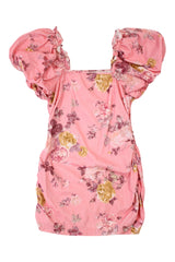 Love Shack Fancy - Floral Corduroy Mini Dress