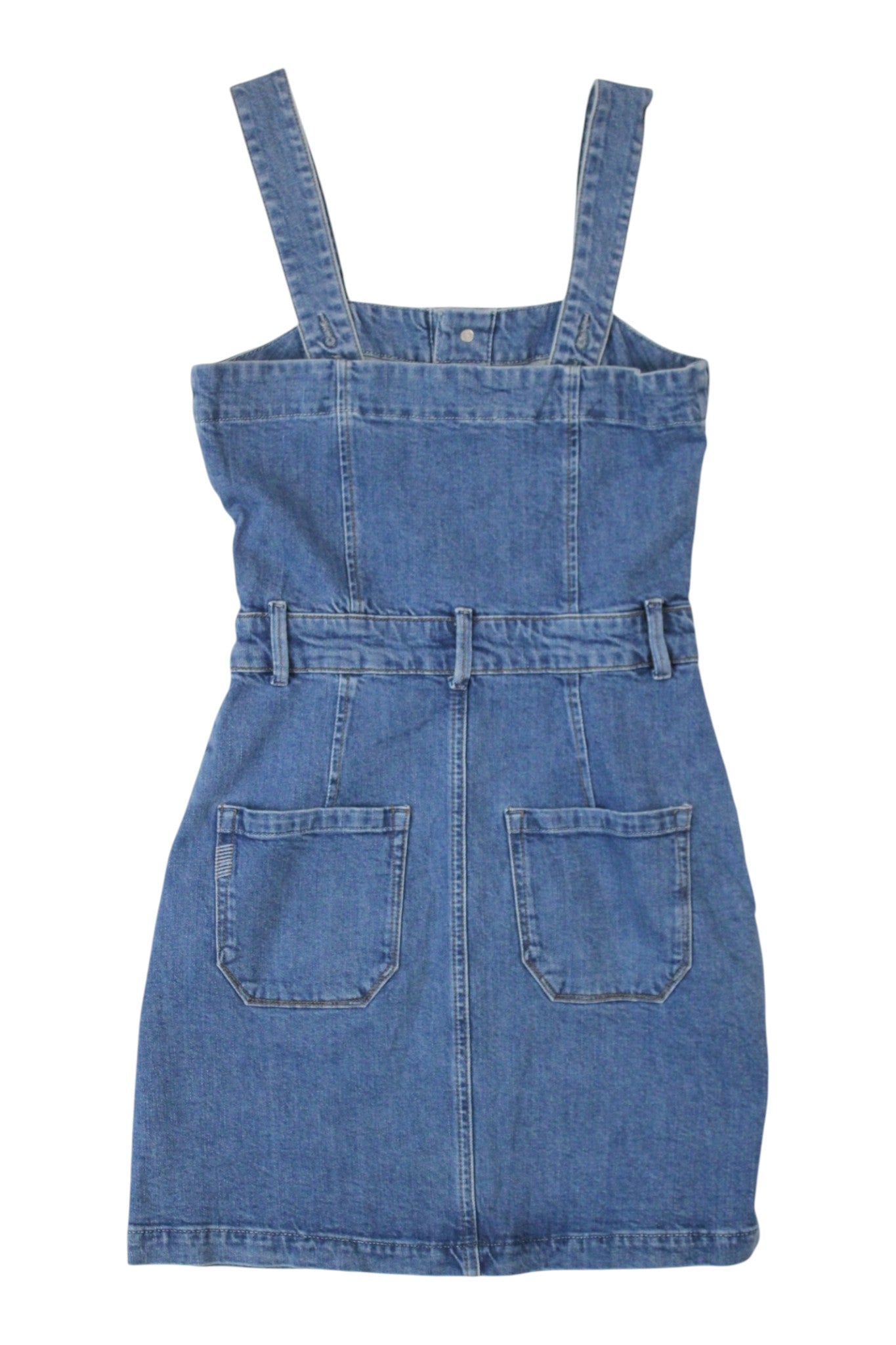 Paige - Denim Pinafore Dress