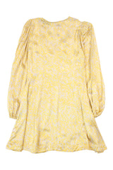 Ganni - Printed Satin Mini Dress