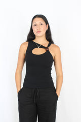 Kookai - Cut Out Bead Top