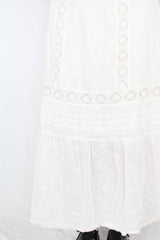 Anthem - Broderie Lace Midi Skirt