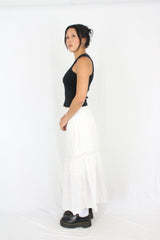 Anthem - Broderie Lace Midi Skirt