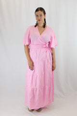 Eb & Ive - Tiered Wrap Maxi Dress