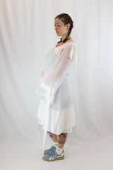 Mild Red - Metallic Knit Dress