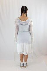 Mild Red - Metallic Knit Dress