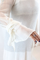 Mild Red - Metallic Knit Dress