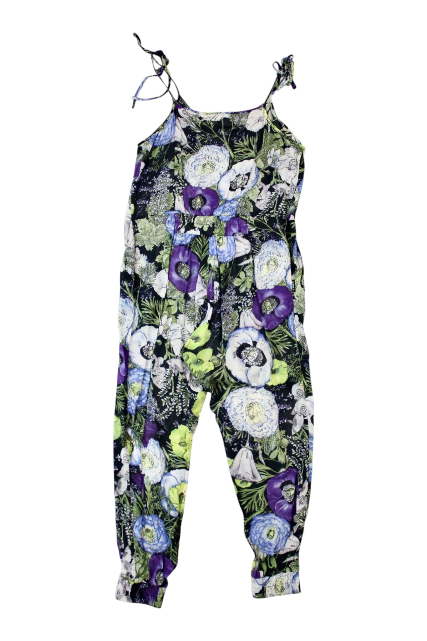 World - Sheer Floral Chiffon Jumpsuit