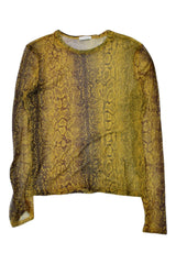 Silk Laundry - Snake Mesh Top