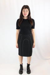 Kate Sylvester - Contrast Stitch Midi Skirt