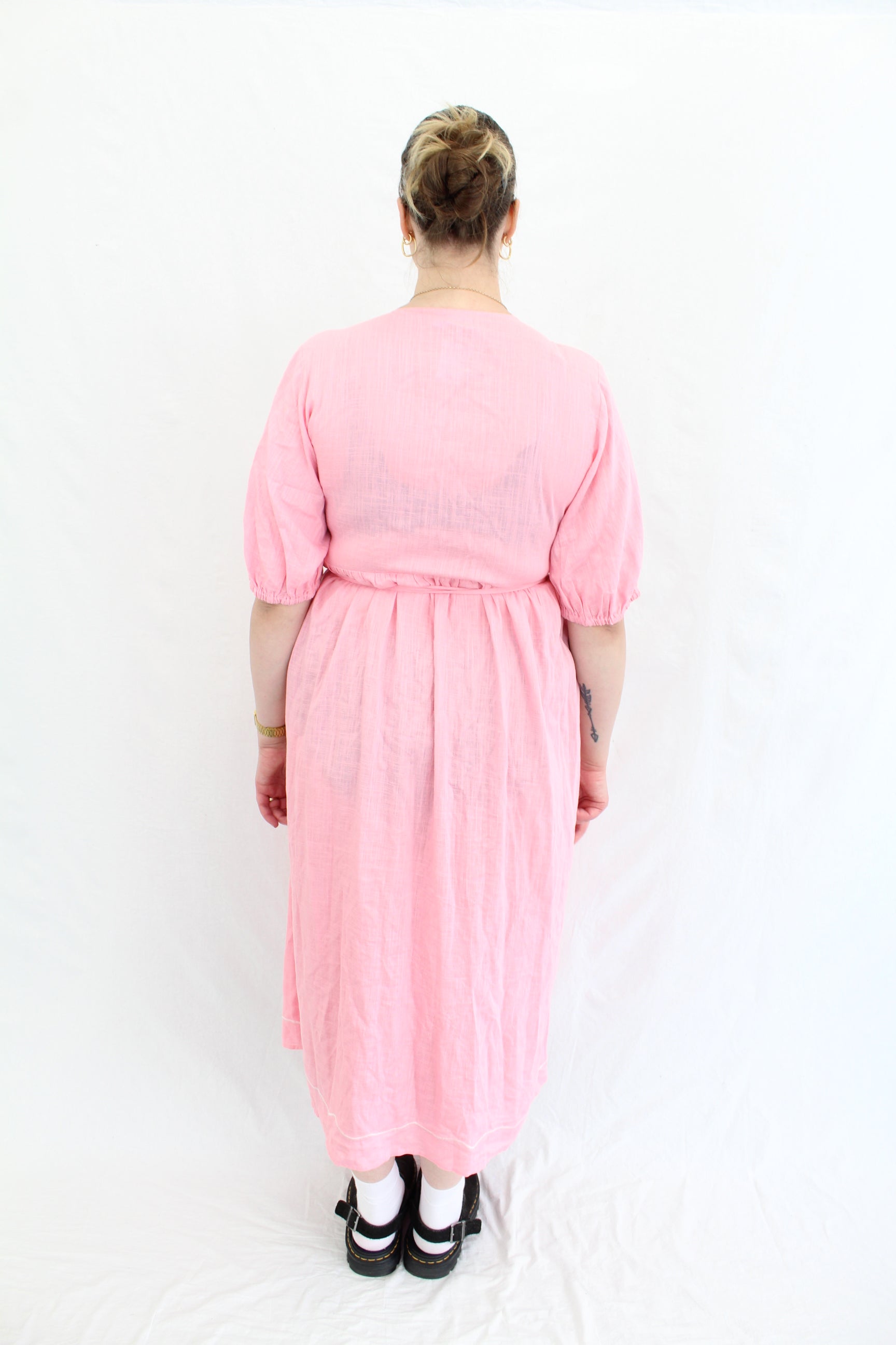 For Flora - Linen Wrap Dress