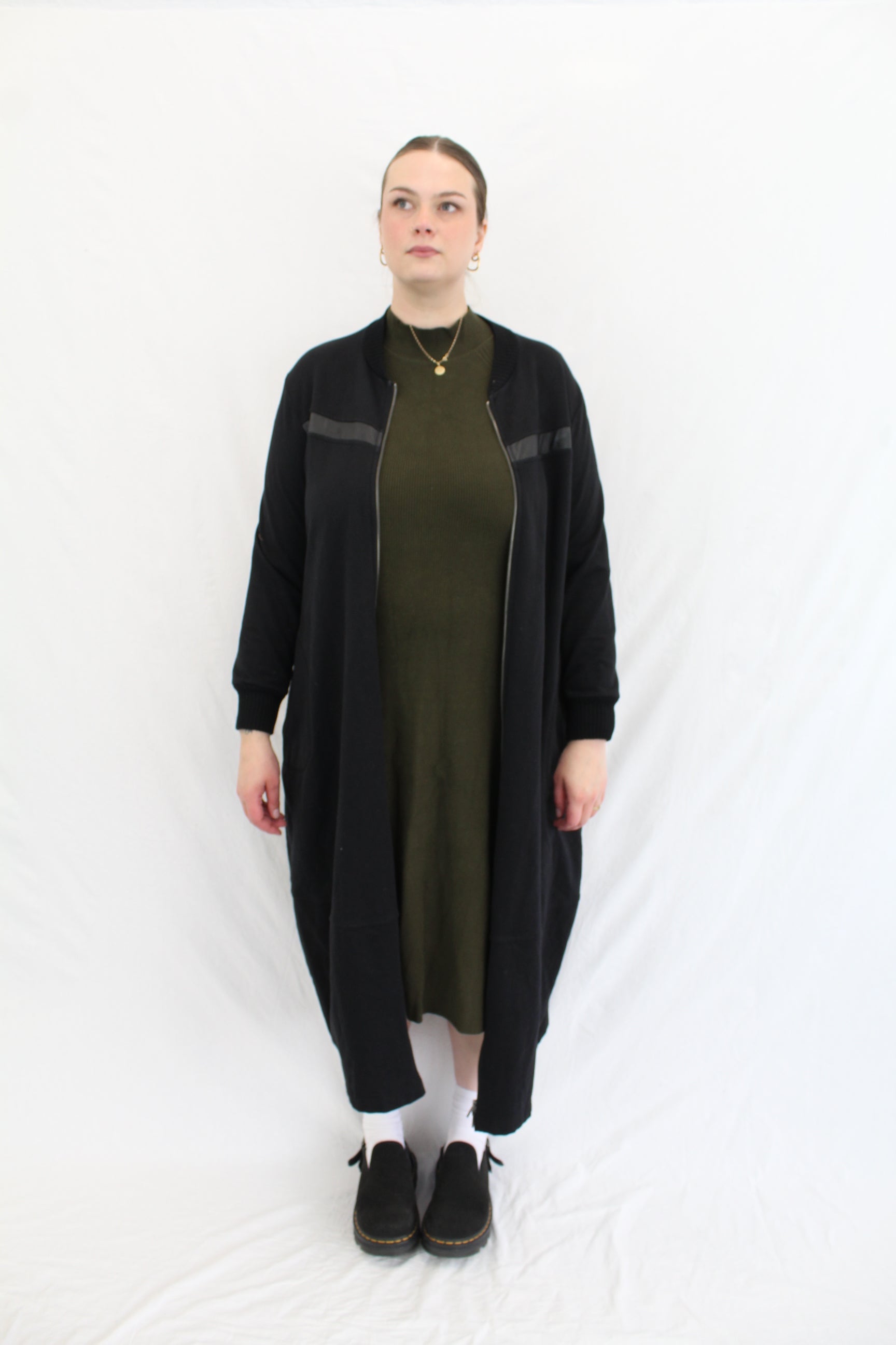 Sabatini - Leather Trim Coat