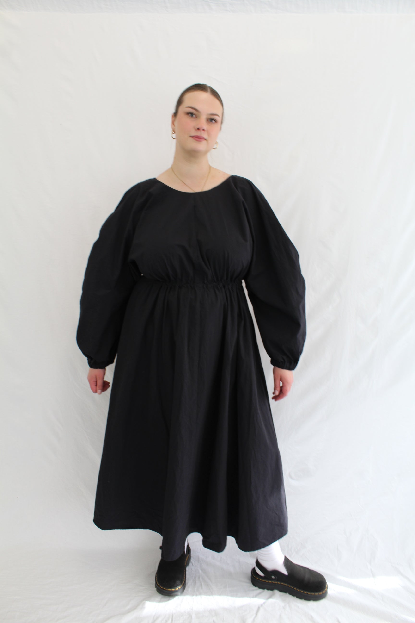 Gregory - Cotton Drawstring Maxi Dress
