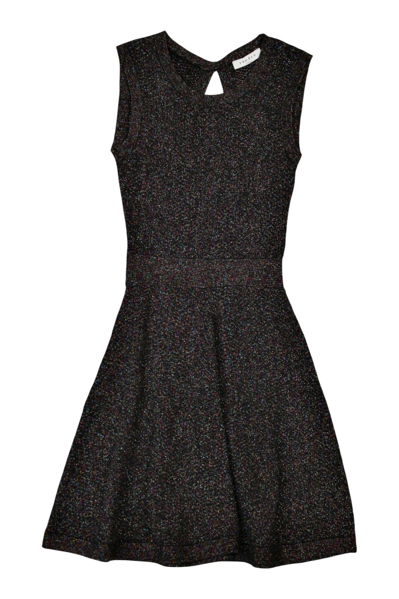 Sandro - Metallic Knit Mini Dress