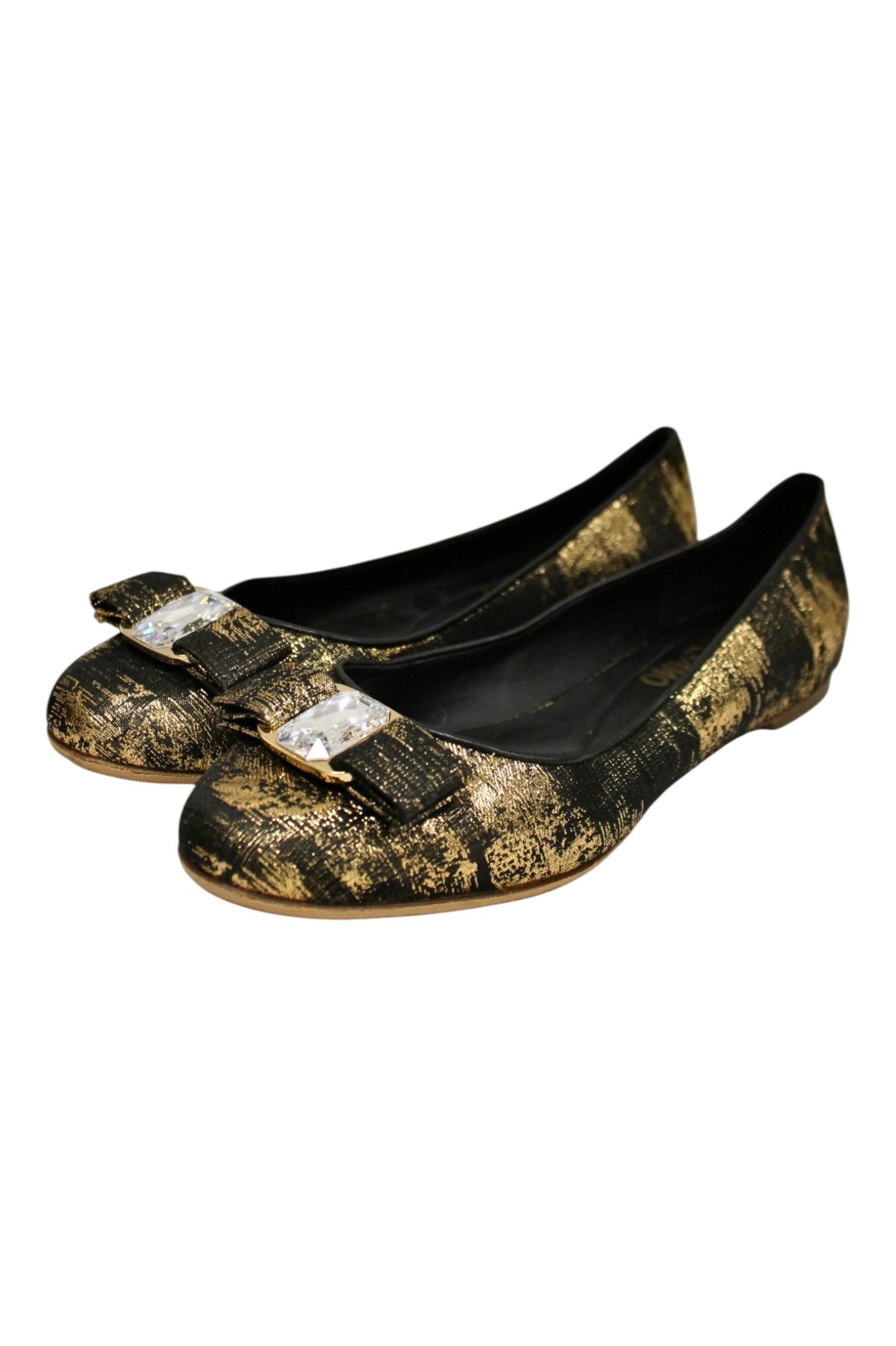 Salvatore Ferragamo - Metallic Ballet Flats