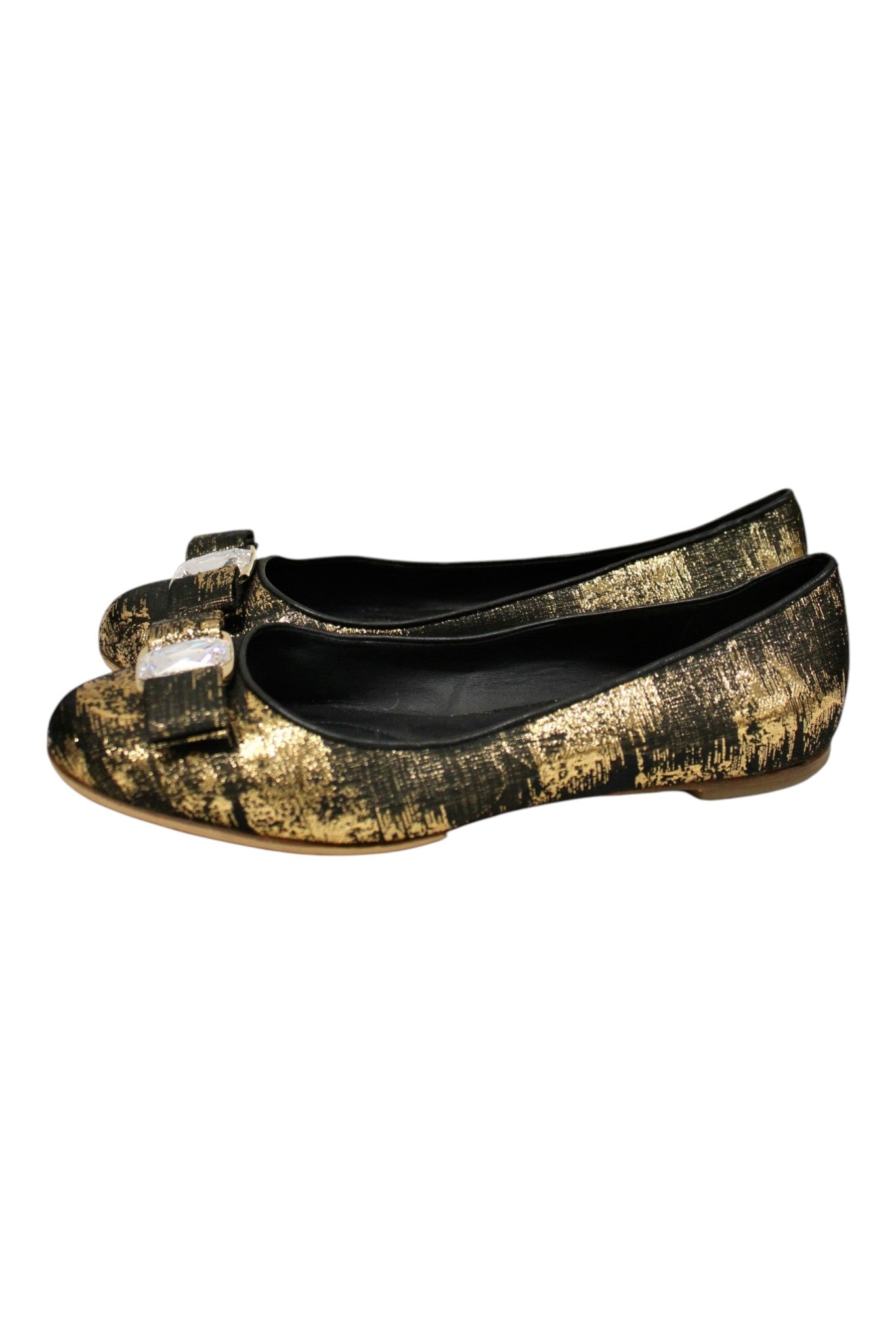 Salvatore Ferragamo - Metallic Ballet Flats