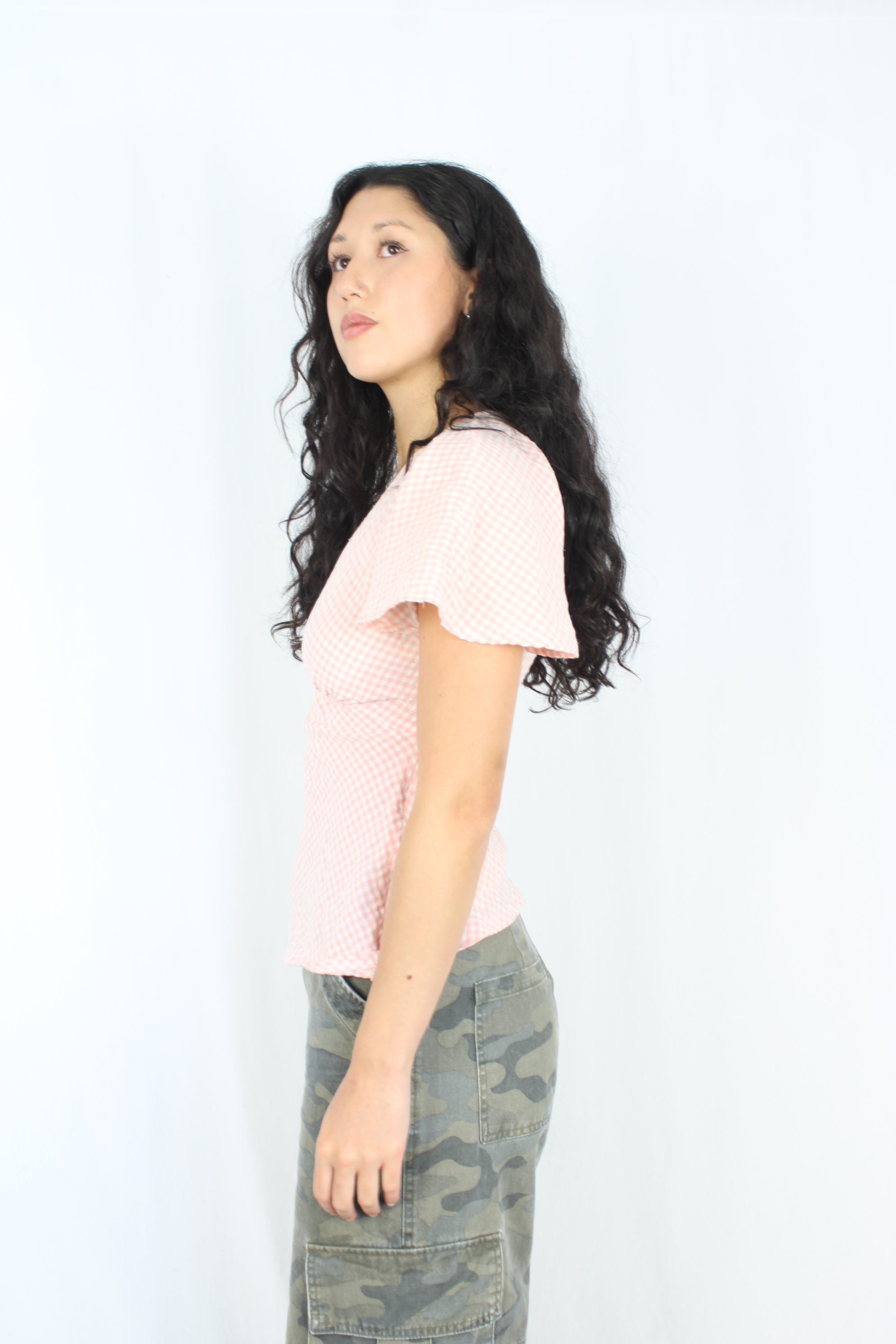 Ruby - Gingham Clover Top