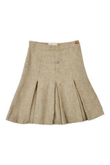 Suzuya - Pleated Wool Mini Skirt