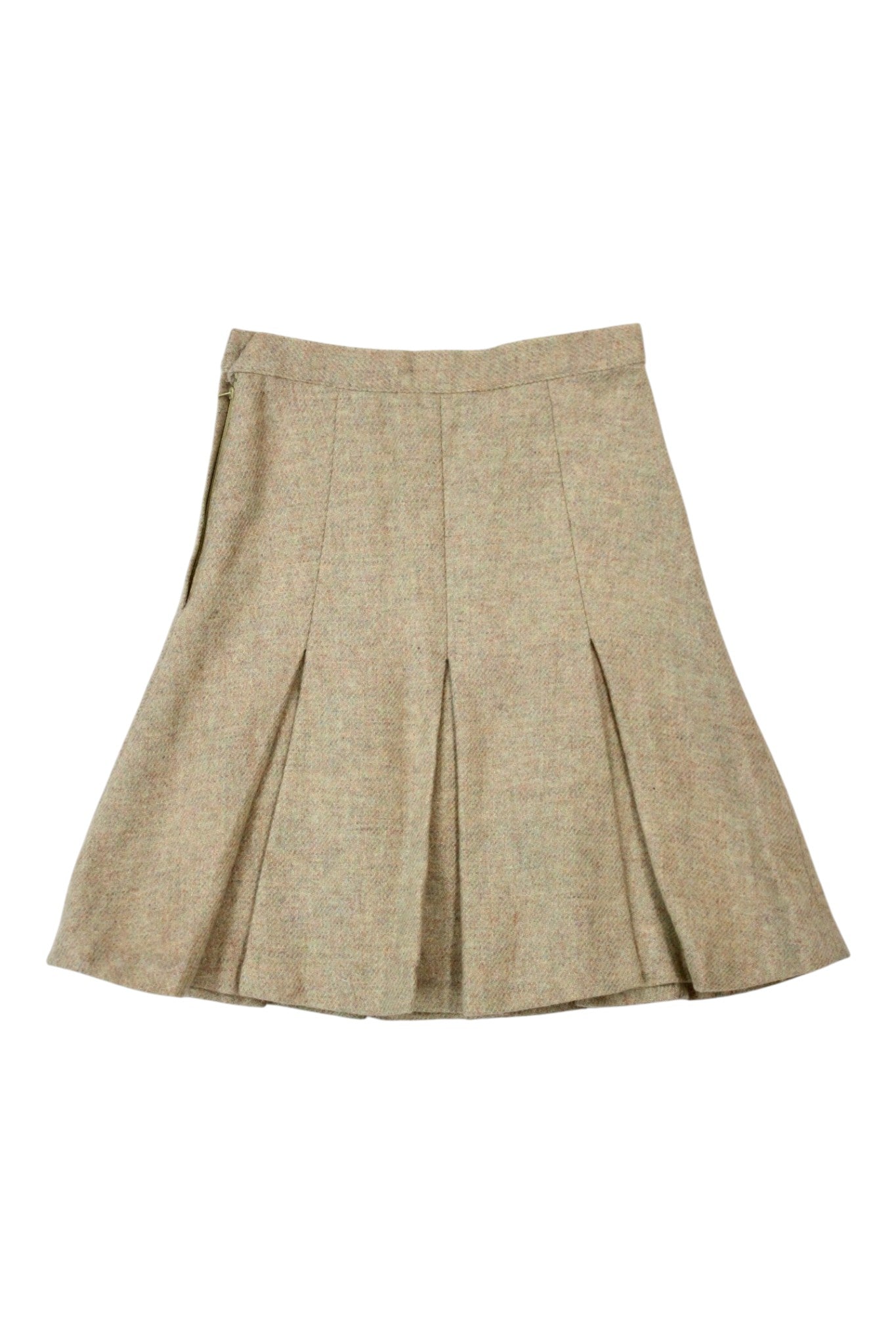 Suzuya - Pleated Wool Mini Skirt