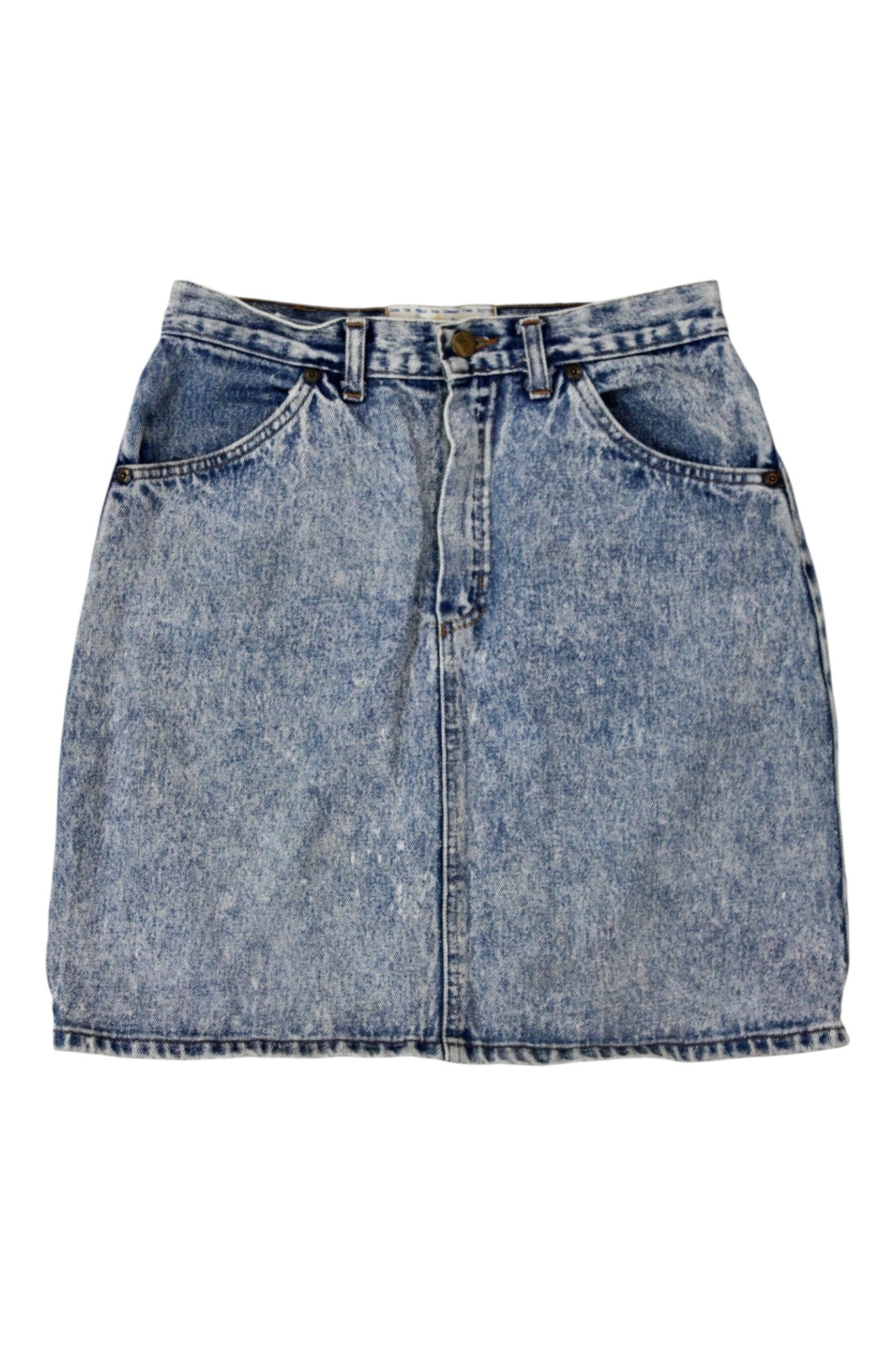 The Golden Rifle - Acid Wash Denim Mini