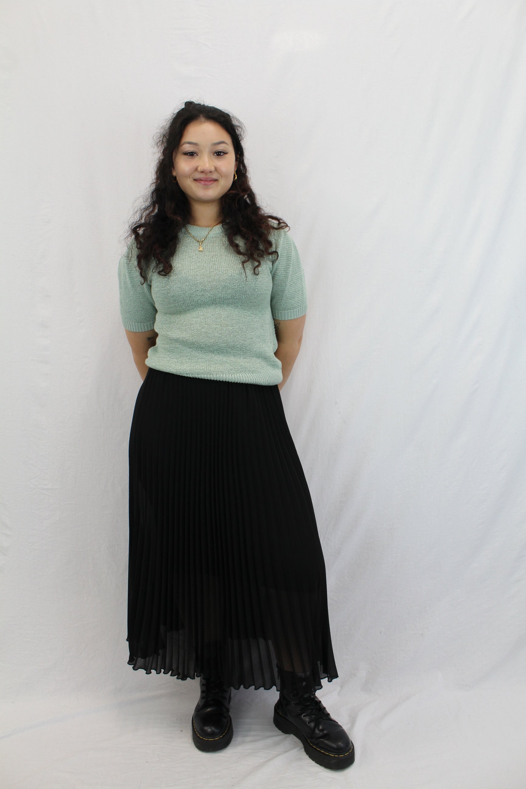 Madly Sweetly - Pleated Midi Skirt