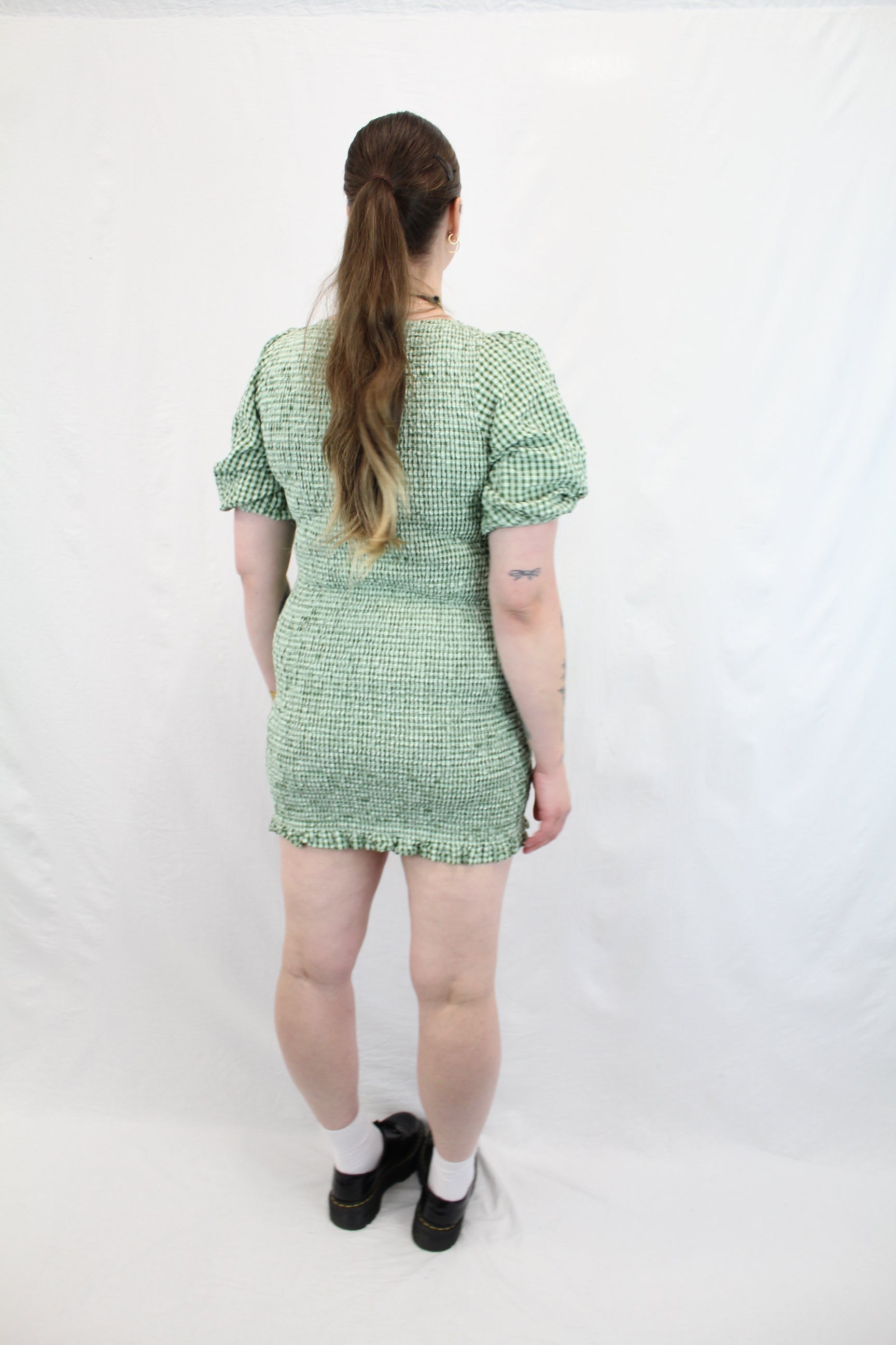 Ruby - Sky Shirred Mini Dress