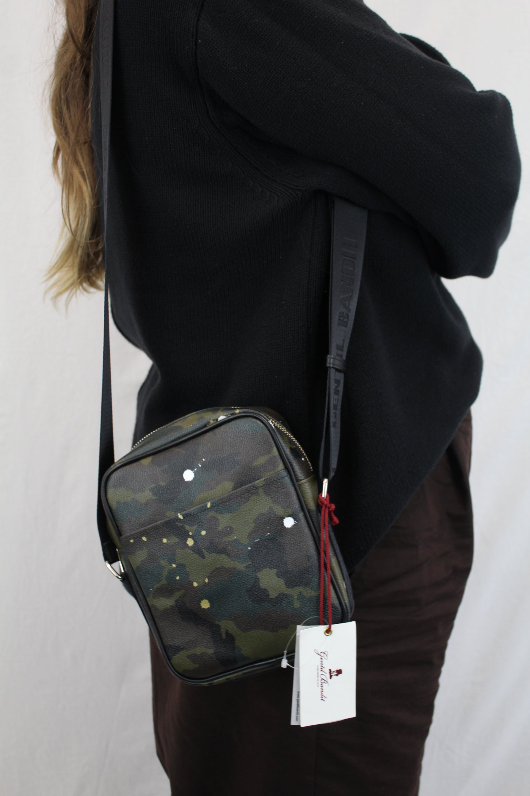 Gentil Bandit - Camo Splatter Crossbody Bag NWT