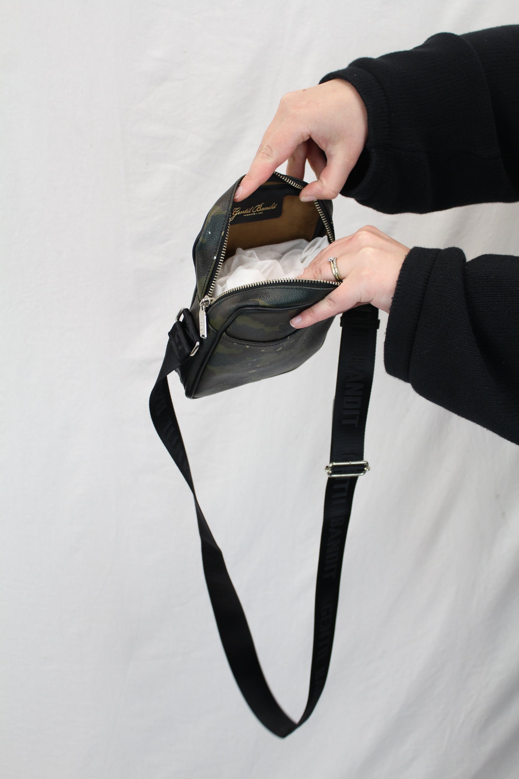 Gentil Bandit - Camo Splatter Crossbody Bag NWT