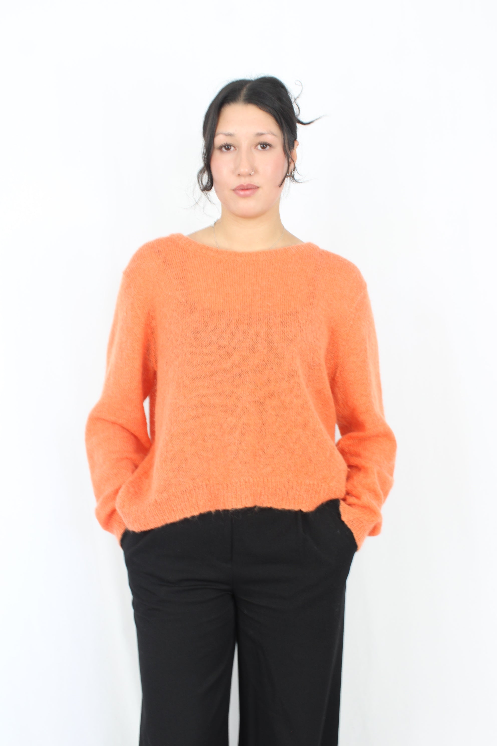 Ruby - Orange Knit Sweater