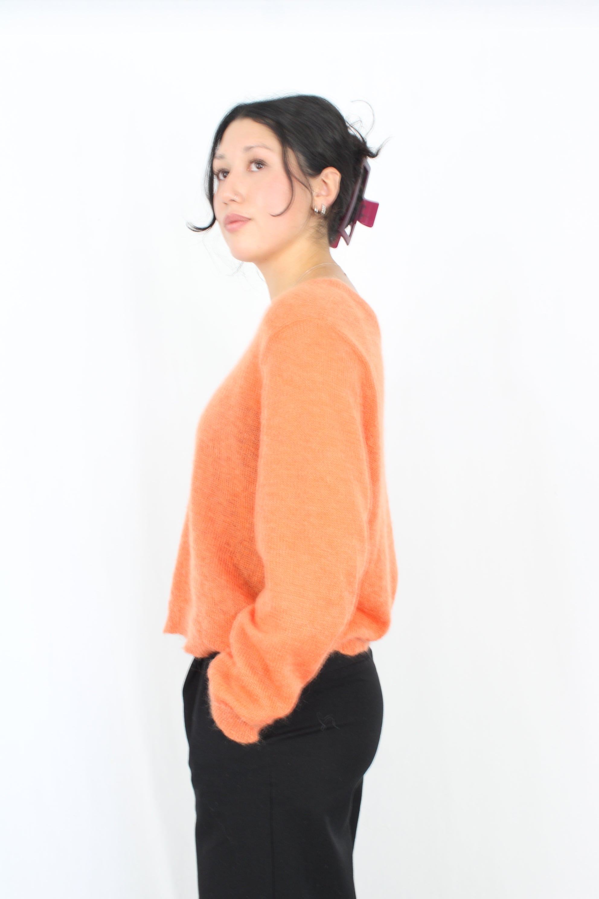 Ruby - Orange Knit Sweater