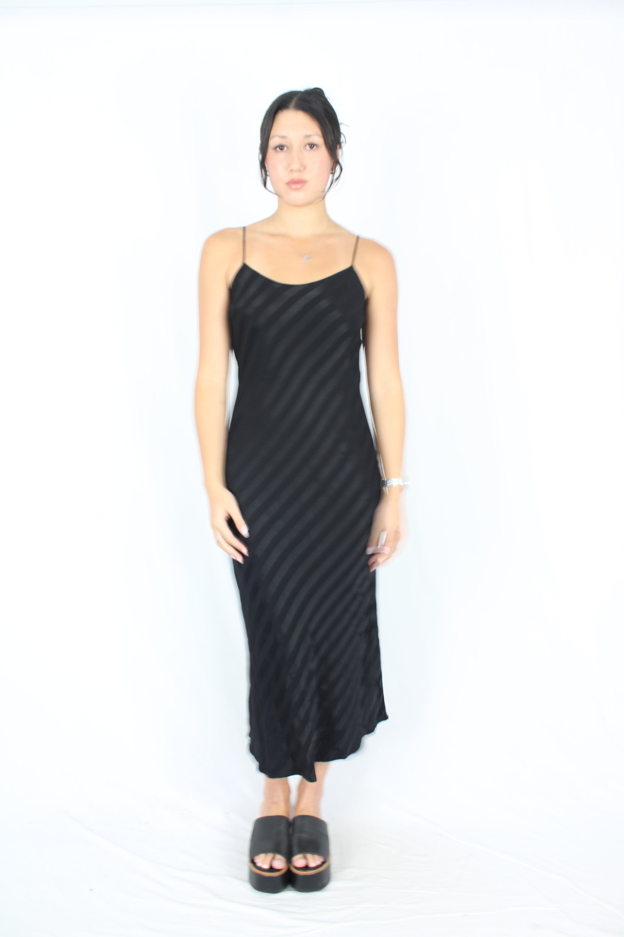 Blak Luxe - Striped Slip Dress