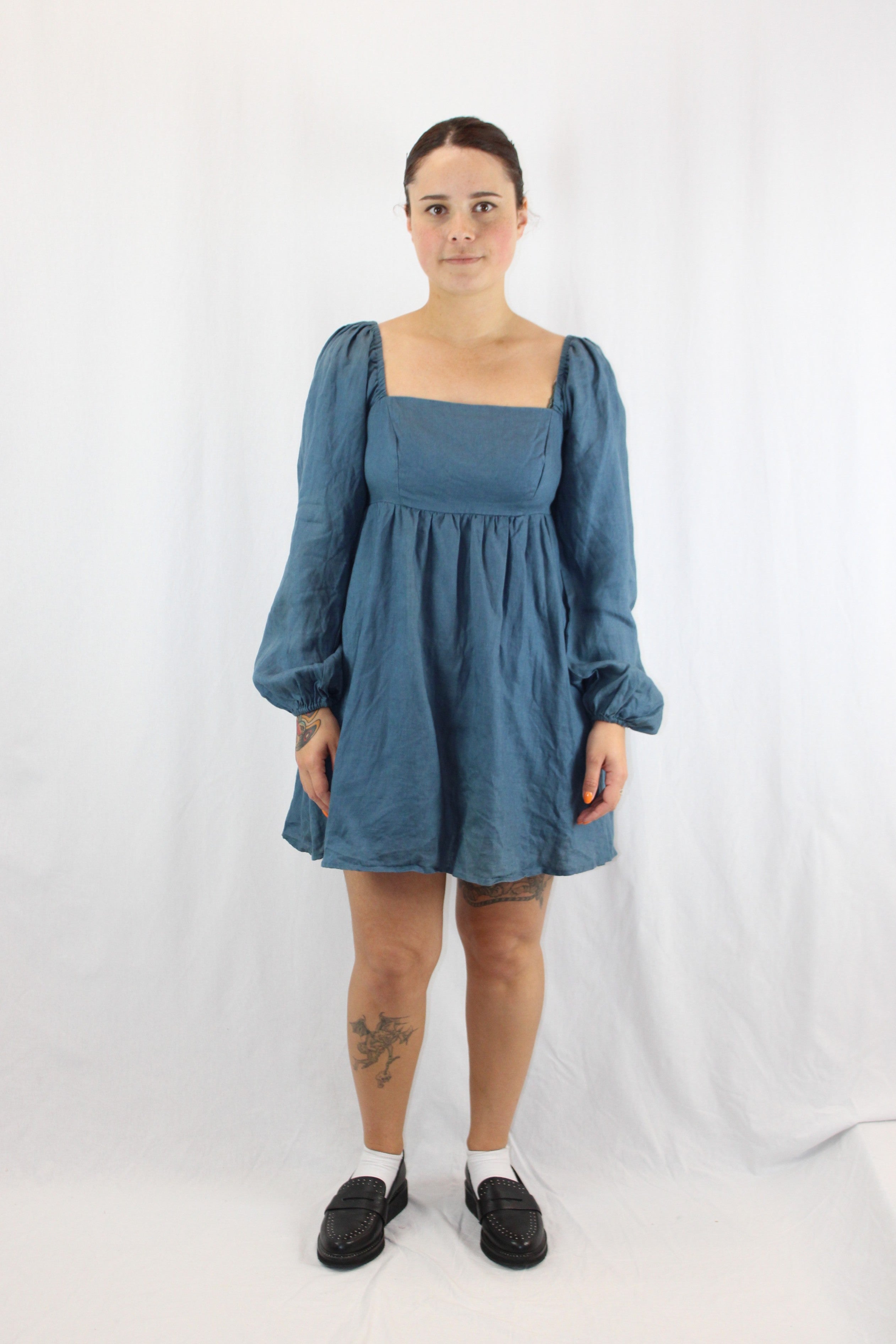 Aere - Floaty Linen Mini Dress