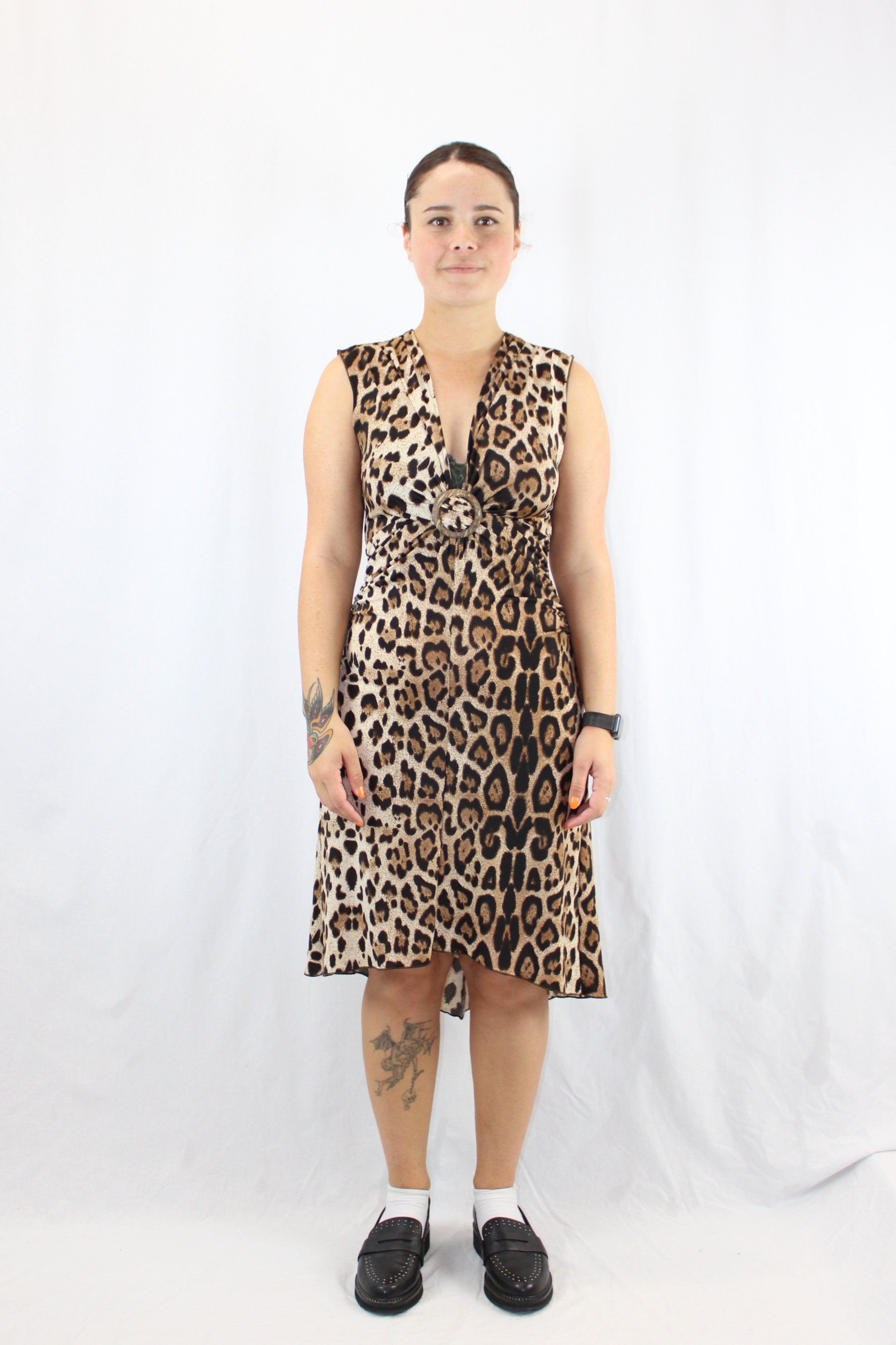 Authentic - Y2K Leopard Midi Dress