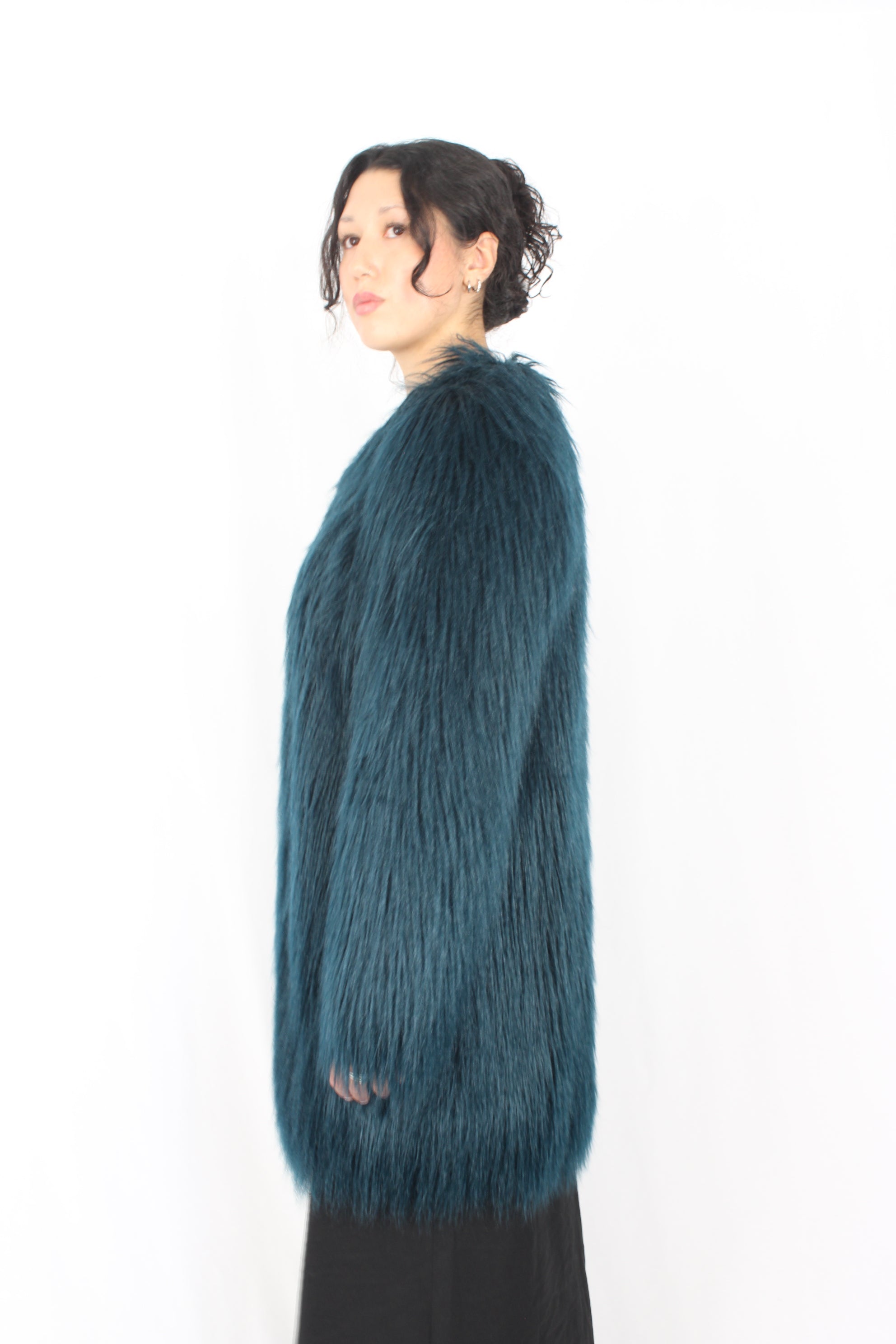 Unreal Fur - Green Shaggy Jacket