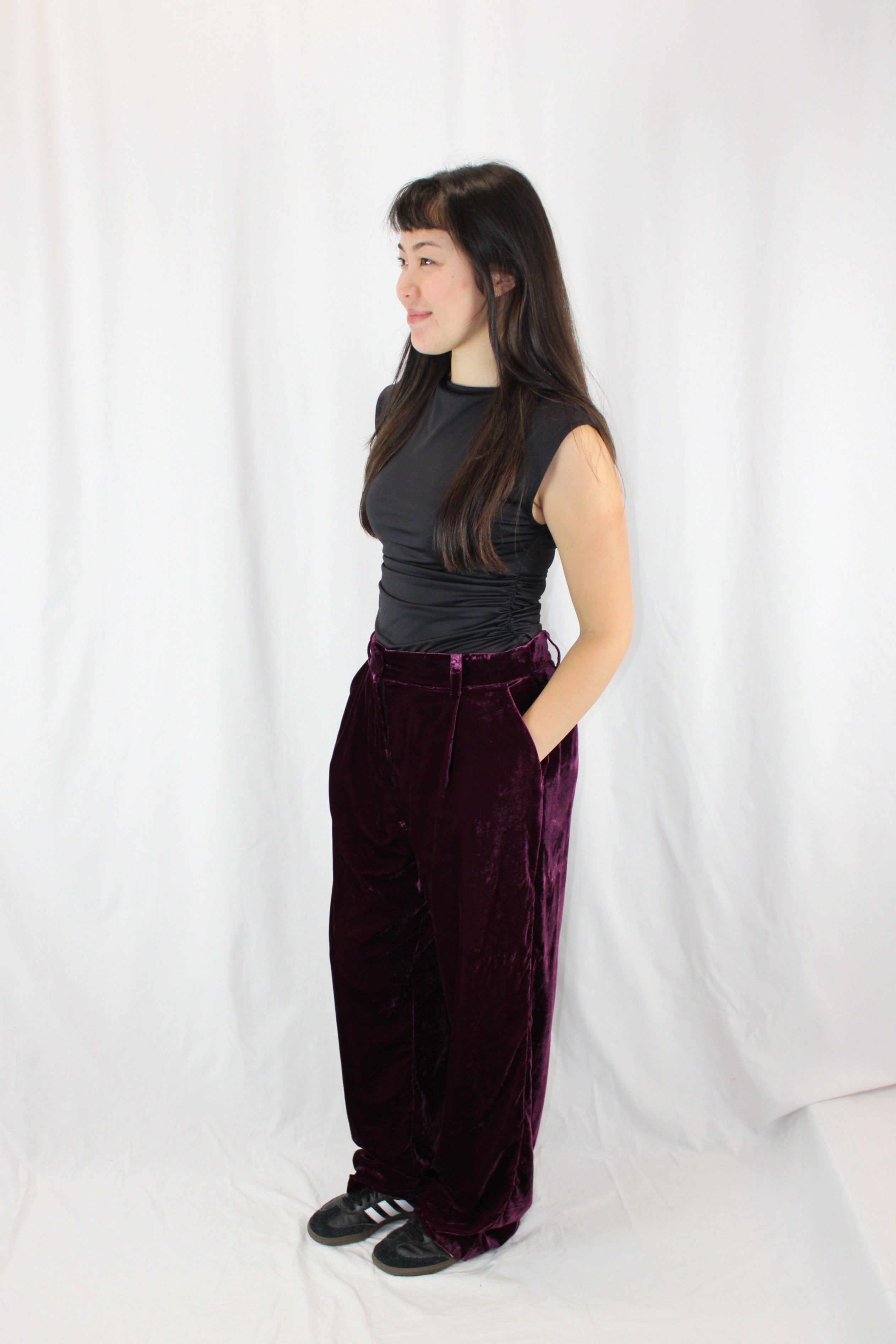 Hush - Velvet Straight Leg Pants